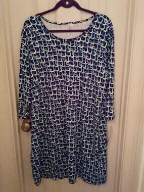 LuLu-B 3/4 Sleeve Travel Dress - 1X - NWT